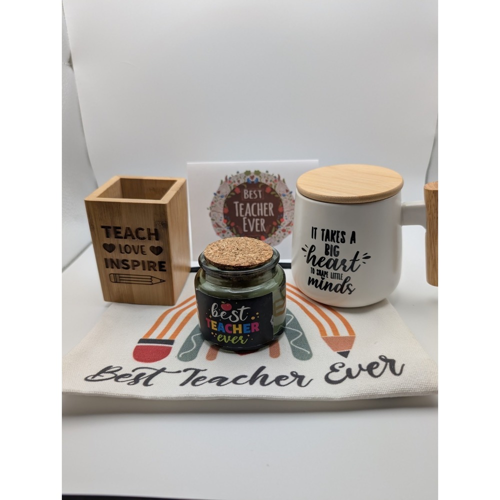 Teacher Gift Pencil Case Pencil Holder Coffee Cup Candle